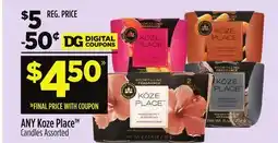 Dollar General Candles offer