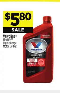 Dollar General MaxLife High Mileage Motor Oil offer