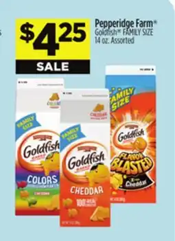 Dollar General Pepperidge Farm Goldfish FAMILY SIZE offer