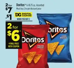 Dollar General Doritos 6-10.75 oz offer