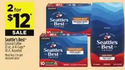 Dollar General Seattle's Best Ground Coffee or K-Cups offer