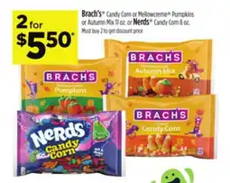 Dollar General Brach's Candy Corn or Mellowcreme Pumpkins or Autumn Mix or Nerds Candy Corn offer