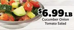 Fareway Cucumber onion tomato salad offer