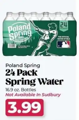 Roche Bros Poland spring water offer