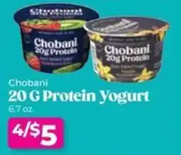 Roche Bros Chobani protein yogurt offer