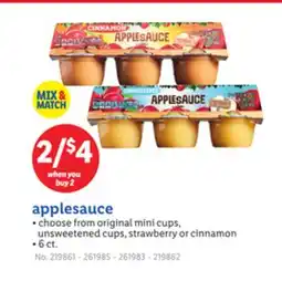 Lidl applesauce offer