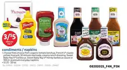 Lidl condiments/napkins offer