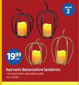 Lidl harvest decorative lanterns offer