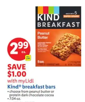Lidl Kind breakfast bars offer
