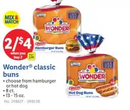 Lidl Wonder classic buns offer