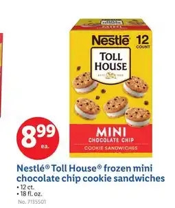 Lidl Nestlé Toll House frozen mini chocolate chip cookie sandwiches offer