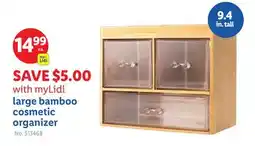 Lidl large bamboo cosmetic organizer offer