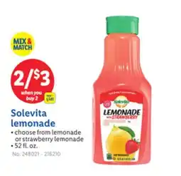 Lidl Solevita lemonade offer