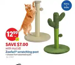 Lidl Zoofari scratching post offer