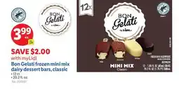Lidl Bon Gelati frozen mini mix dairy dessert bars, classic offer