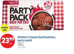 Lidl Holten's frozen beef patties, party pack offer