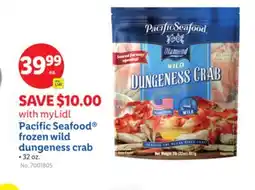 Lidl Pacific Seafood frozen wild dungeness crab offer