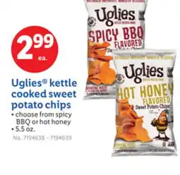 Lidl Uglies kettle cooked sweet potato chips offer