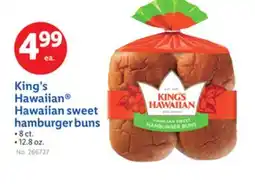 Lidl King's Hawaiian Hawaiian sweet hamburger buns offer