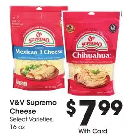 Ralphs V & V Supremo Cheese offer