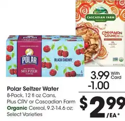 Ralphs Polar Seltzer Water offer