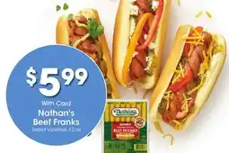 Ralphs Nathan's Beef Franks offer