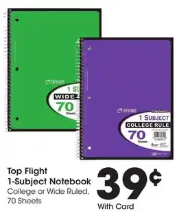 Ralphs Top Flight 1-Subject Notebook offer