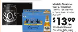 Ralphs Modelo, Firestone, Truly or Heineken offer