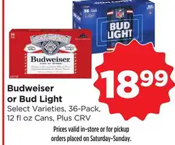 Food 4 Less Budweiser or Bud Light offer