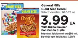 Food 4 Less General Mills Giant Size Cereal offer