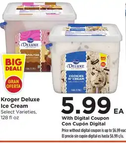 Food 4 Less Kroger Deluxe Ice Cream offer
