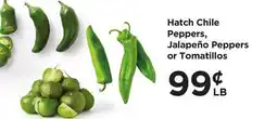Food 4 Less Hatch Chile Peppers, Jalapeño Peppers or Tomatillos offer