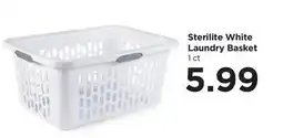 Food 4 Less Sterilite White Laundry Basket offer