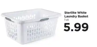 Food 4 Less Sterilite White Laundry Basket offer