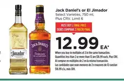 Food 4 Less Jack Daniel's or El Jimador offer