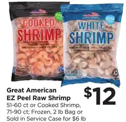 Food 4 Less Great American EZ Peel Raw Shrimp offer