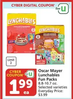 Albertsons Oscar Mayer Lunchables Fun Packs offer