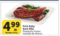 Albertsons Pork Baby Back Ribs offer
