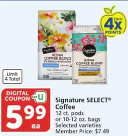 Albertsons Signature SELECT Coffee offer