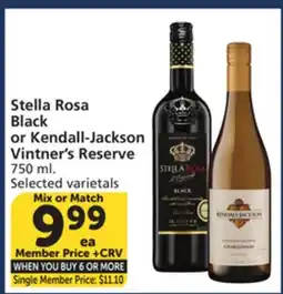 Albertsons Stella Rosa Black or Kendall-Jackson Vintner's Reserve offer