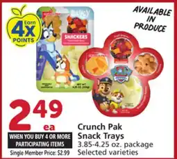 Albertsons Crunch Pak Snack Trays offer