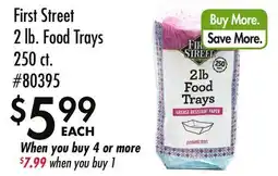 Smart & Final First Street 2 lb. Food Trays offer
