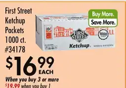 Smart & Final First Street Ketchup Packets offer