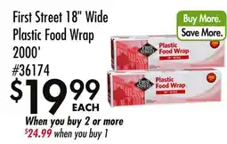 Smart & Final First Street 18 Wide Plastic Food Wrap offer