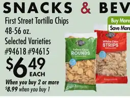 Smart & Final First Street Tortilla Chips offer