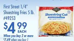 Smart & Final First Street 1/4 Shoestring Fries offer