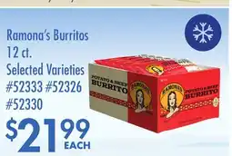 Smart & Final Ramona's Burritos offer