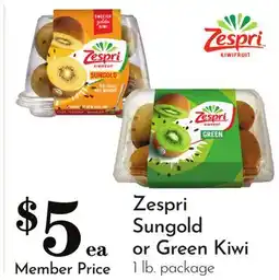 Pavilions Zespri Sungold or Green Kiwi offer