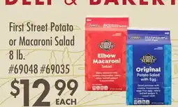 Smart & Final First Street Potato or Macaroni Salad offer