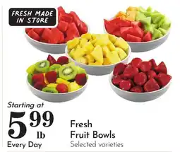 Pavilions Fresh Fruit Bowls offer